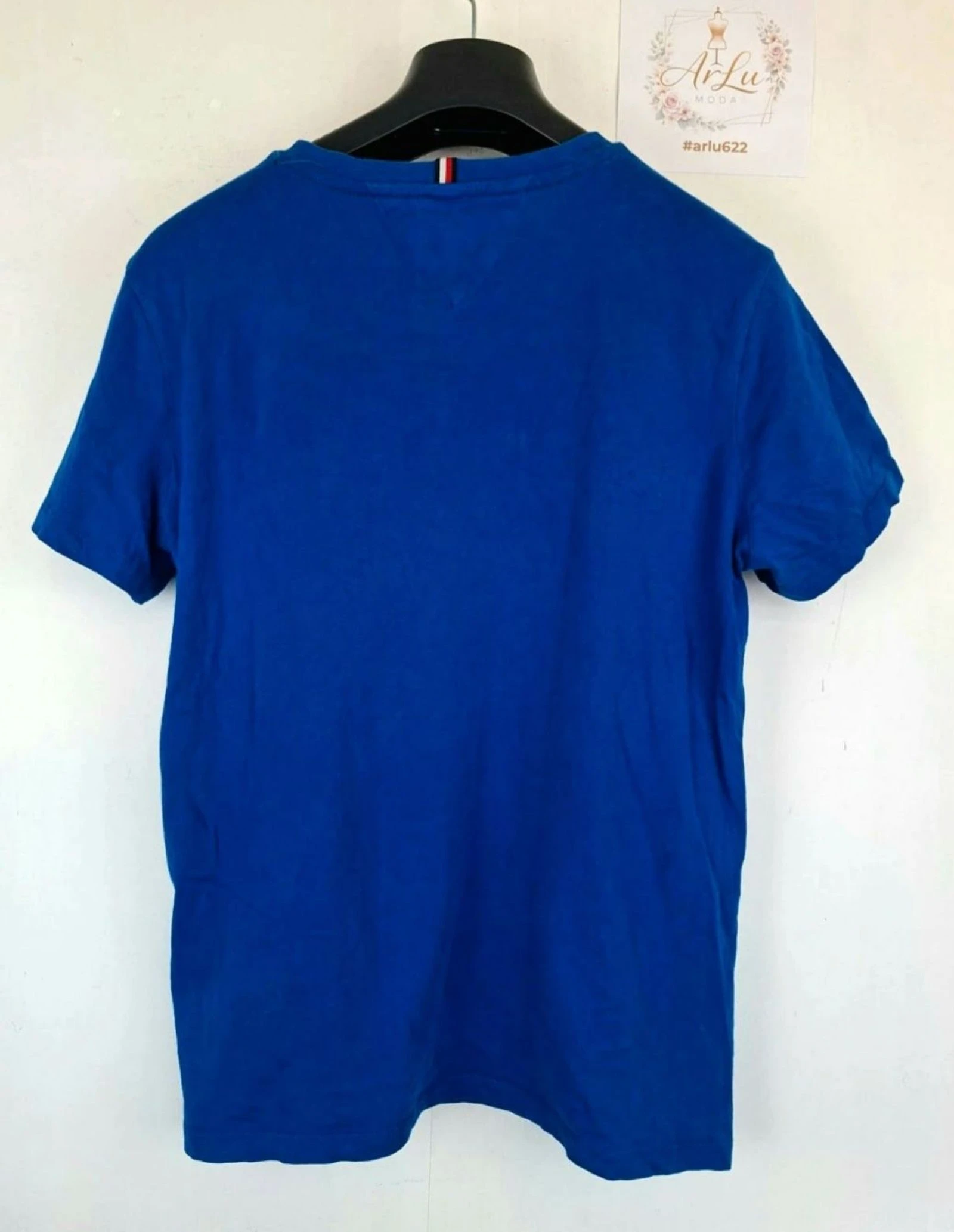 TOMMY HILFIGER Classic Blue Retro Y2K Style T-Shirt from the 2000s – photo 5